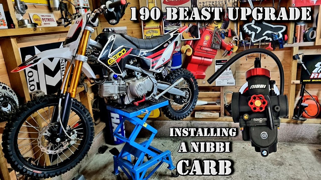 NEW Carb Install Nibbi 28mm on WPB 190cc