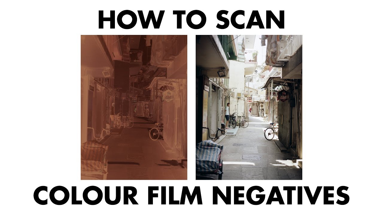 How To Scan Colour Film Negatives