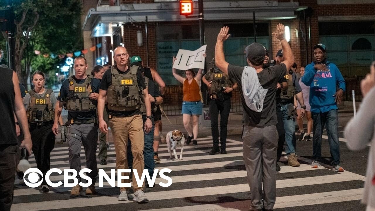D.C. residents protest increased law enforcement amid Trump's crime crackdown