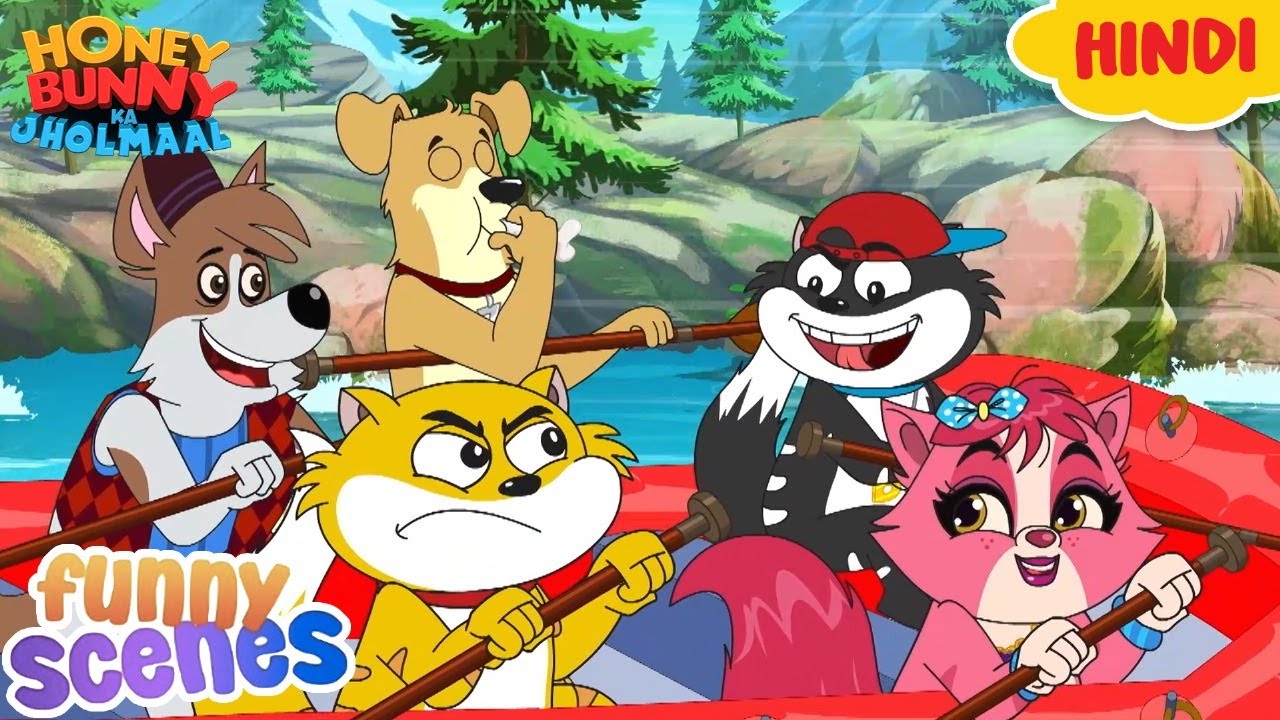 Honey Bunny Funny Scenes | Cartoon For Kids | Compilation - 46 | बच्चो की कहानियां | YO Kids Masti