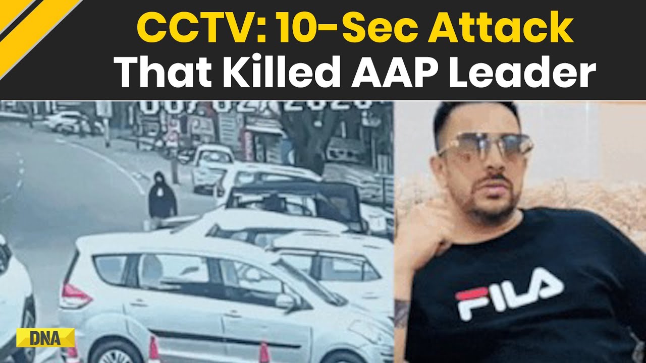 Caught On Cam: AAP Leader Lucky Oberoi Shot 5 Times Outside Car, CCTV Captures Shooter In Hoodie