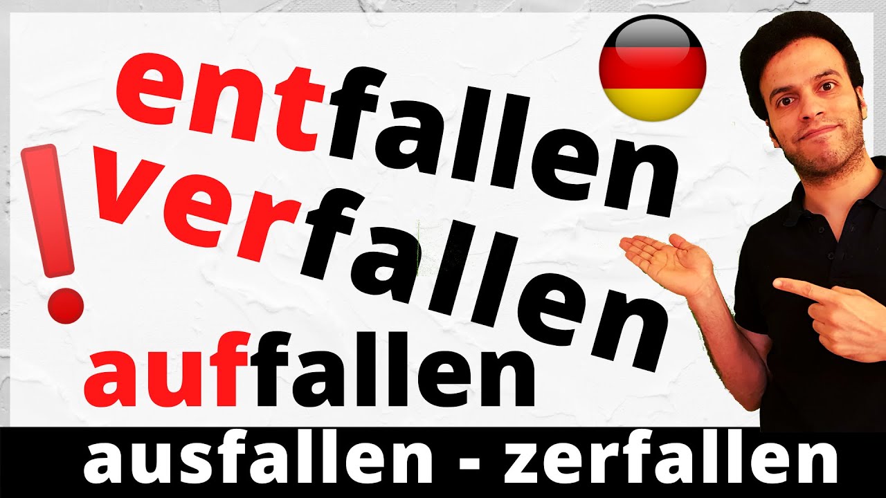 fallen (Teil 1) - أكثر 10 جمل إستخداماً لمشتقات الفعل في اللغة الألمانية