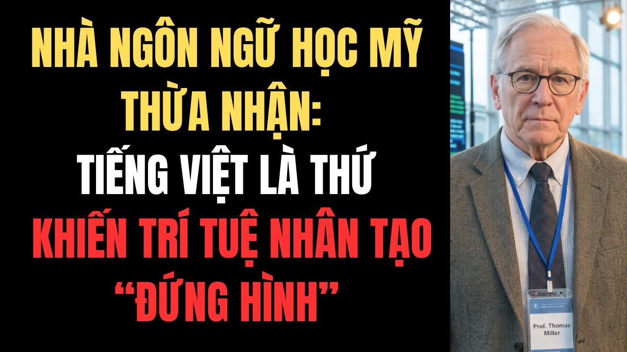 Nhà Ngôn Ngữ Học Mỹ Thừa Nhận: Tiếng Việt Là Thứ Khiến Trí Tuệ Nhân Tạo “Đứng Hình”