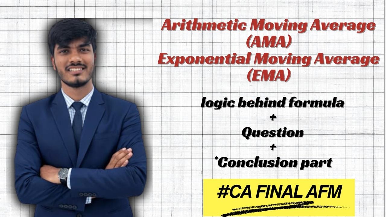 Logic Behind EMA Conclusion | Moving Average Formula Logic I Security Analysis I CA Final AFM