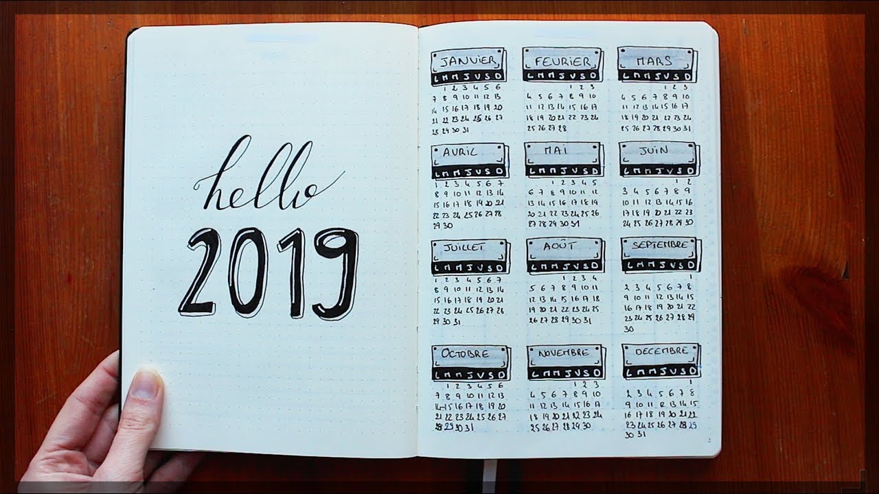 BULLET JOURNAL | MIGRATION ET PLAN WITH ME JANVIER 2019 🎇 🖋