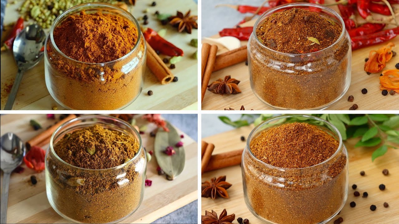 4 Homemade Best Masala Powder Recipes👌వీటితో ఏ రెసిపీ చేసిన 5స్టార్ హోటల్ టేస్ట్ పక్కా😋 Garam Masala