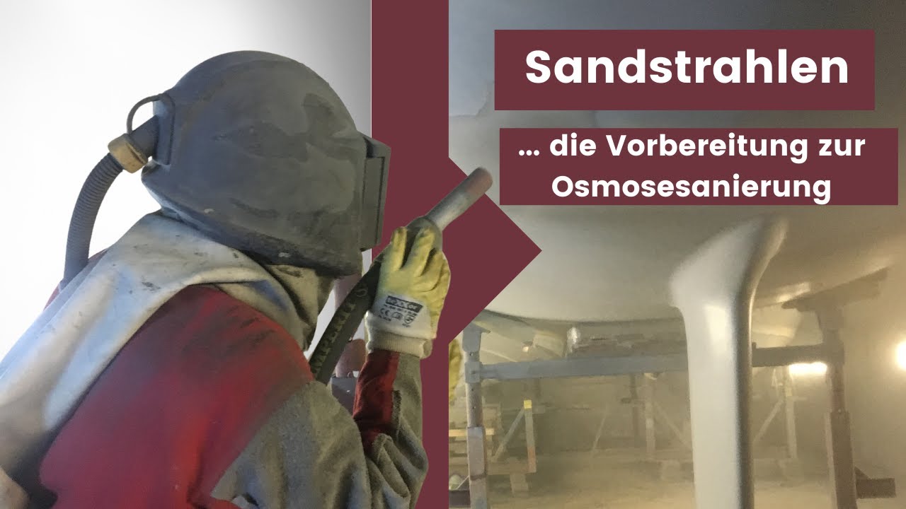 Sandstrahlen - Strahlverfahren bei Peter Wrede Yacht Refits