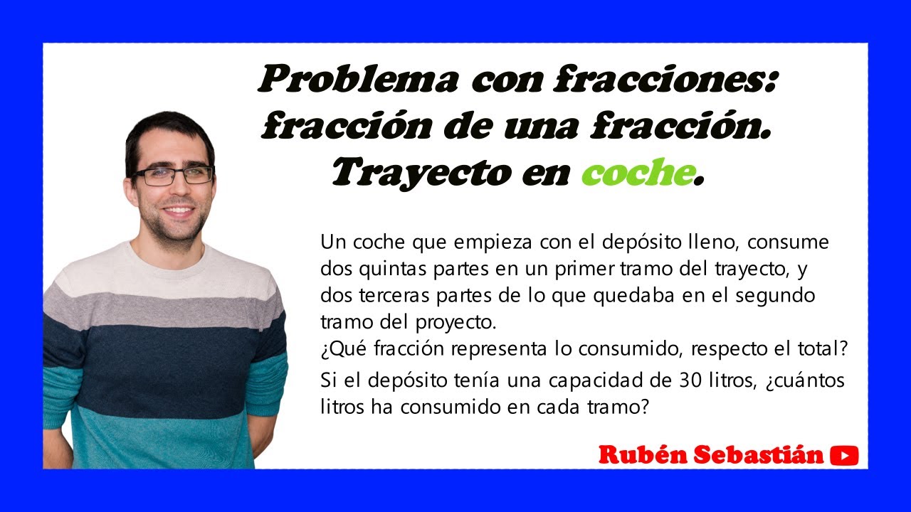 PROBLEMA DE FRACCIONES de DEPÓSITO que se va vaciando. PROBLEMAS de FRACCIONES fáciles de primaria.
