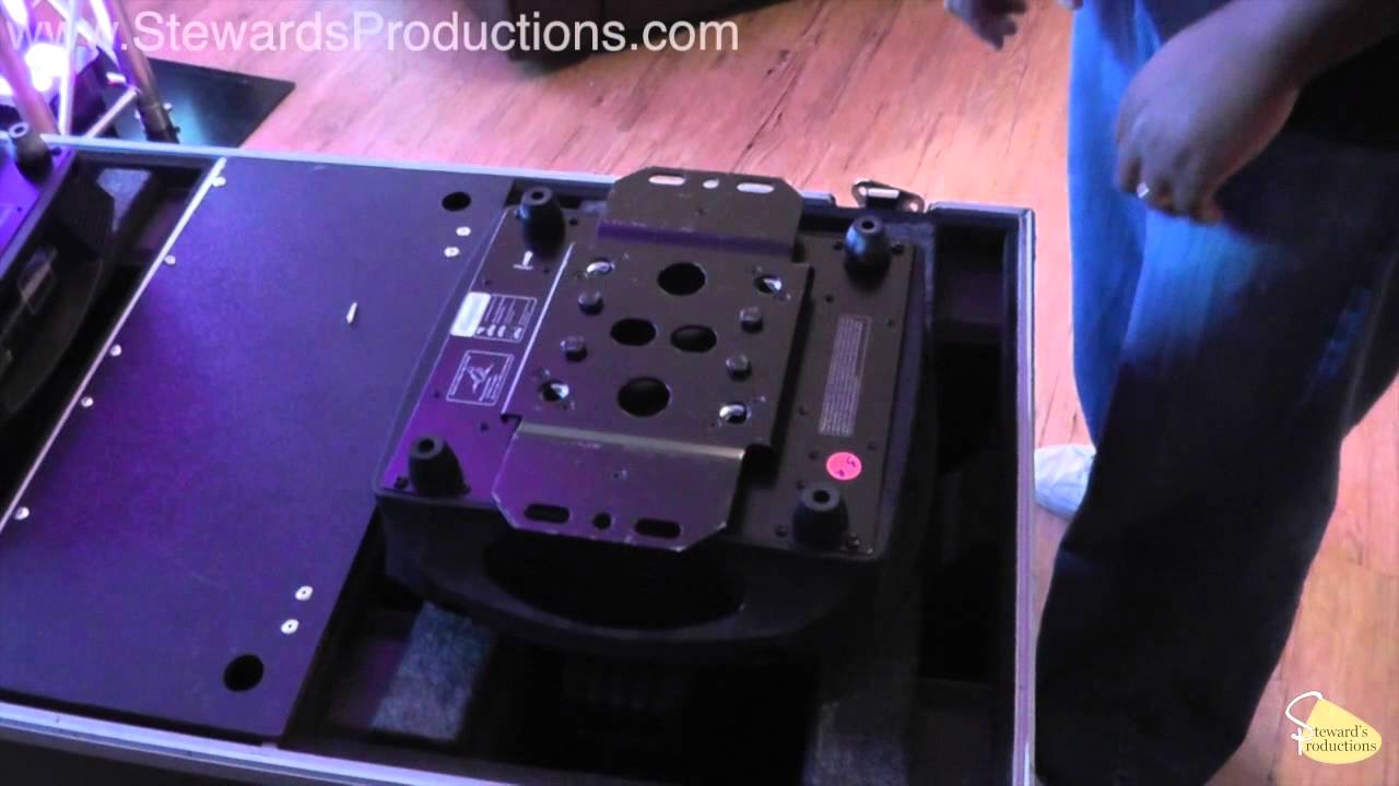 Up Lighting for Vertical Global Truss for DJS, how to mount a moving head