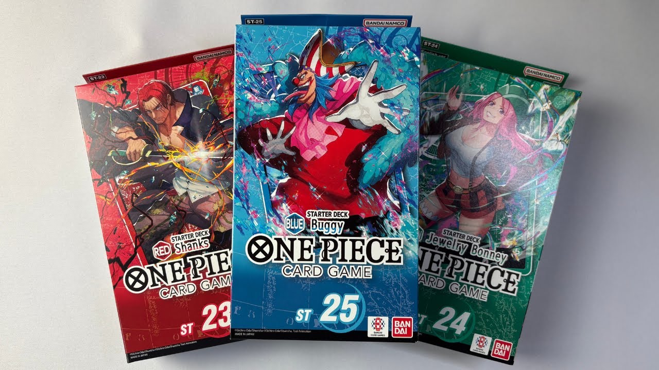 Opening Starter Decks ST23 ST24 and ST25 l One Piece TCG