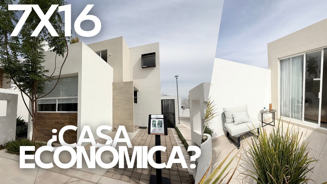 POCOS M2 DE CONSTRUCCIÓN | Casa eficiente y funcional | Recámara en planta baja