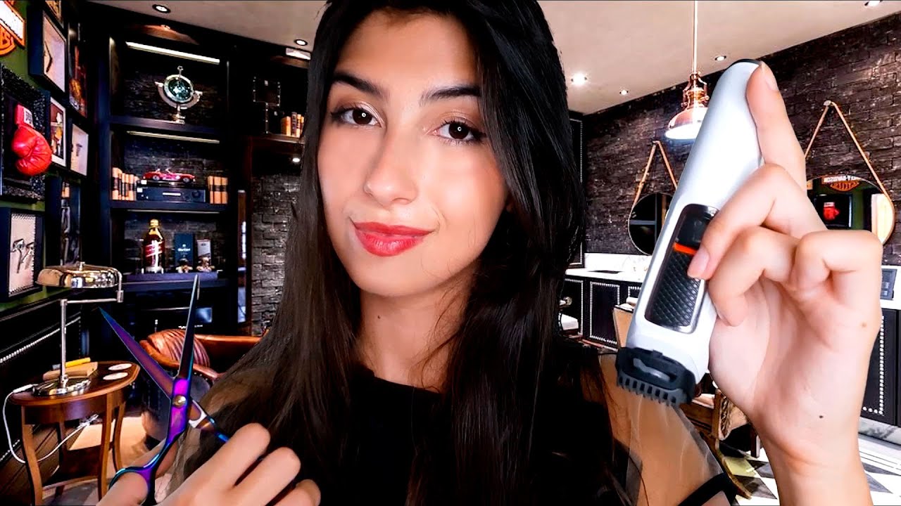 ASMR BARBEARIA - Fazendo seu cabelo e sua barba! 💈