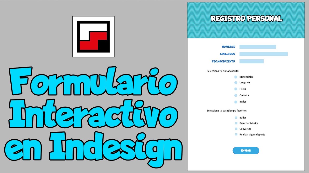 Formulario Interactivo en Indesign