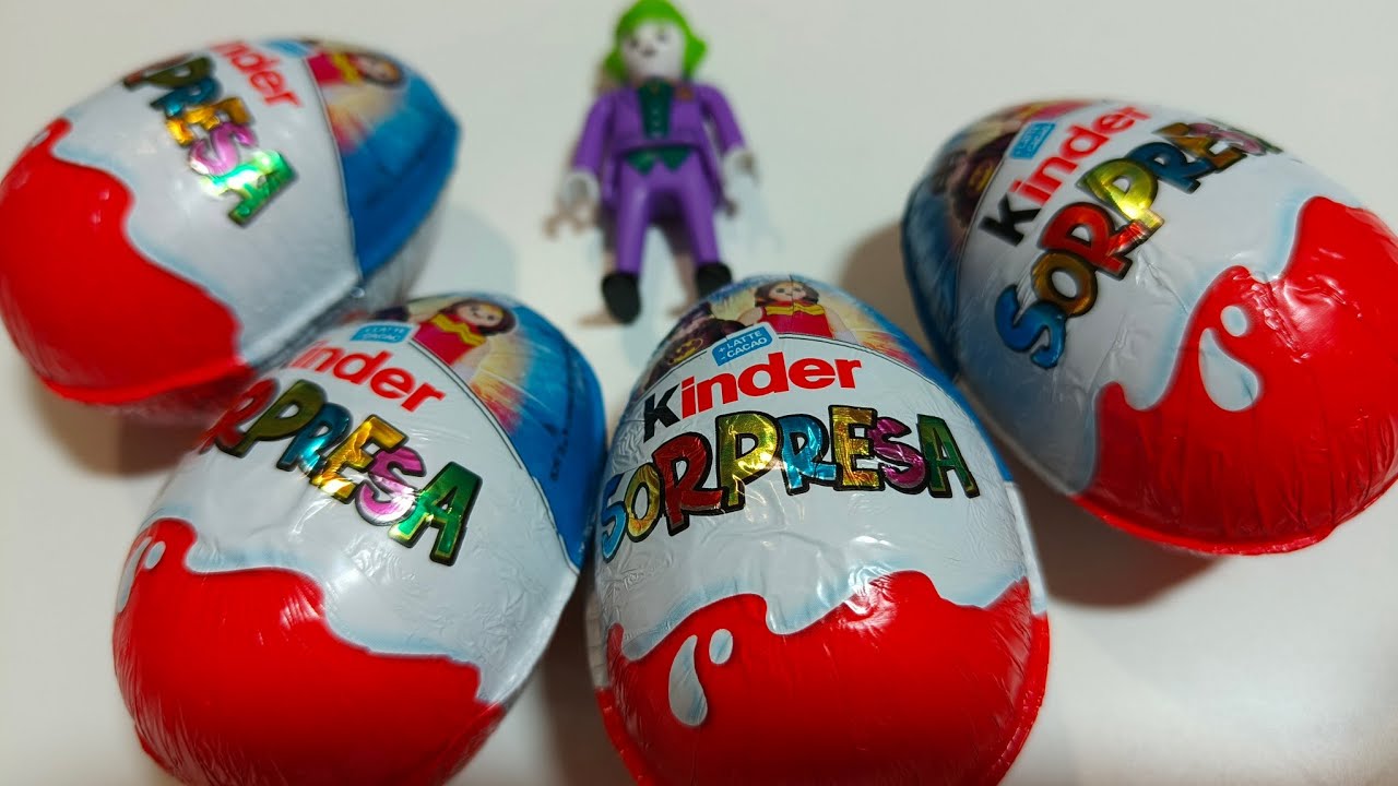Киндер-сюрприз. Давайте откроем 4 яйца Playmobil на тему комиксов DC.