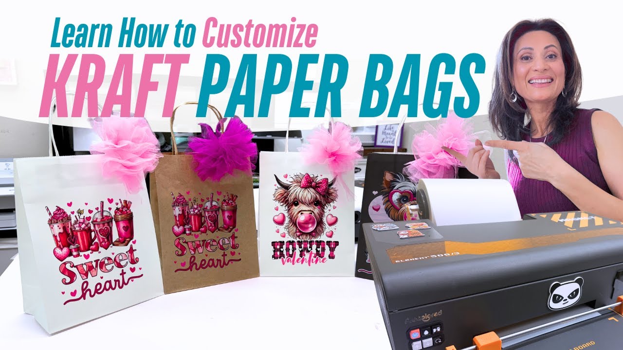 How to Customize Kraft Paper Bags with DTF Printing | Step by Step Tutorial