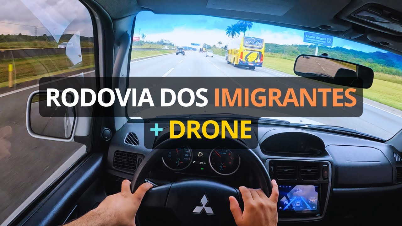 Rodovia dos Imigrantes com DRONE 4k