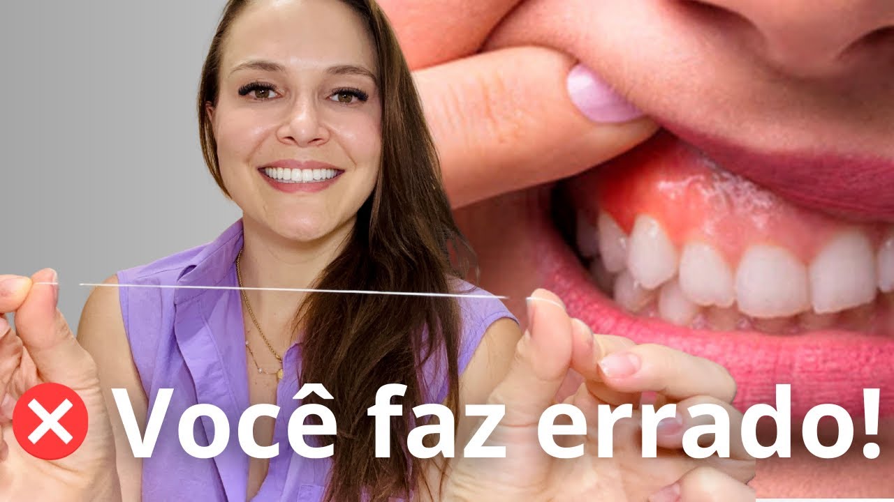 Quase todo mundo erra ISSO no FIO DENTAL (Dentista demonstra) 