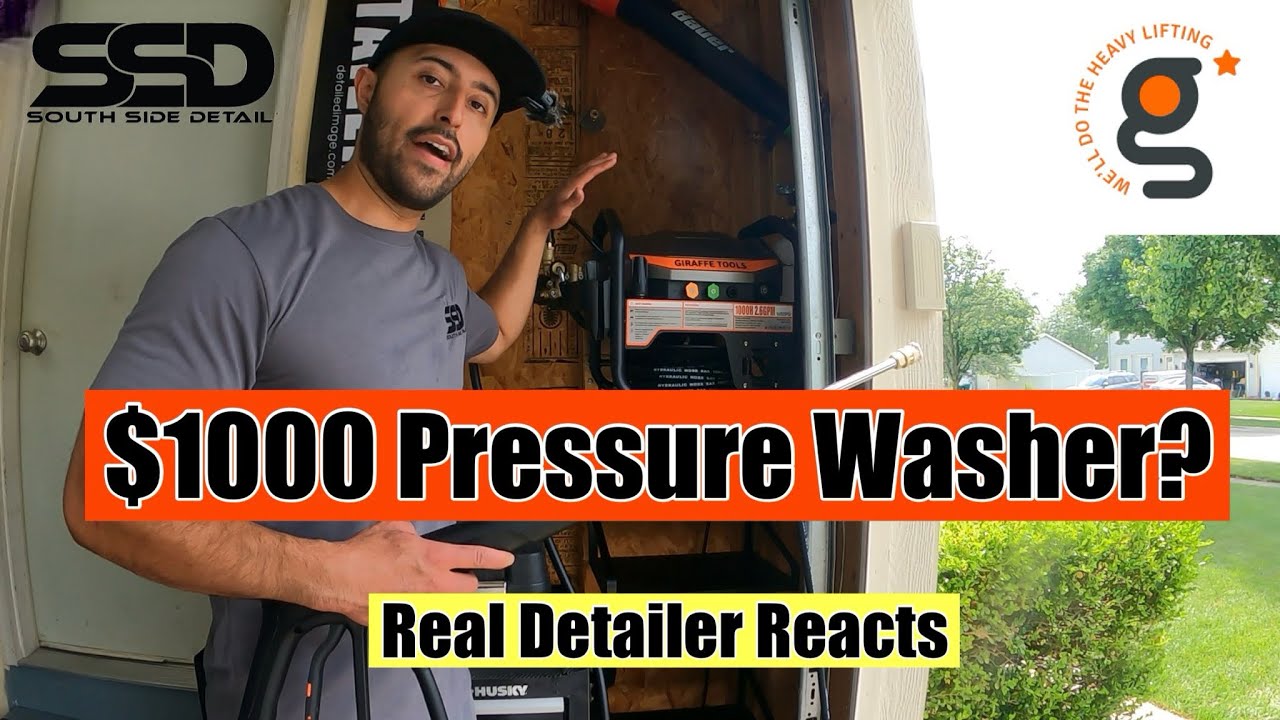 $1000 Pressure Washer Worth It? Giraffe Tools UltraFlow Review + Car Detailing Demo #GiraffeTools 