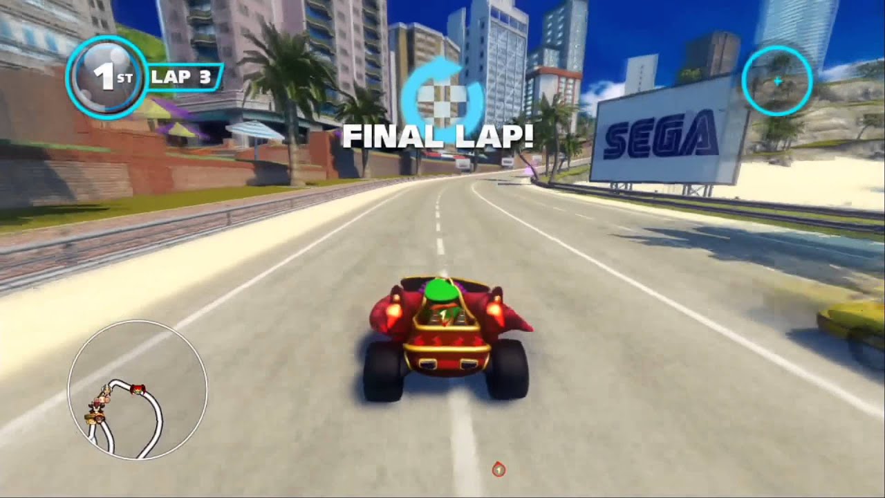 Sonic & All-Stars Racing Transformed (PS3): Outrun Bay — Эксперт — Реал