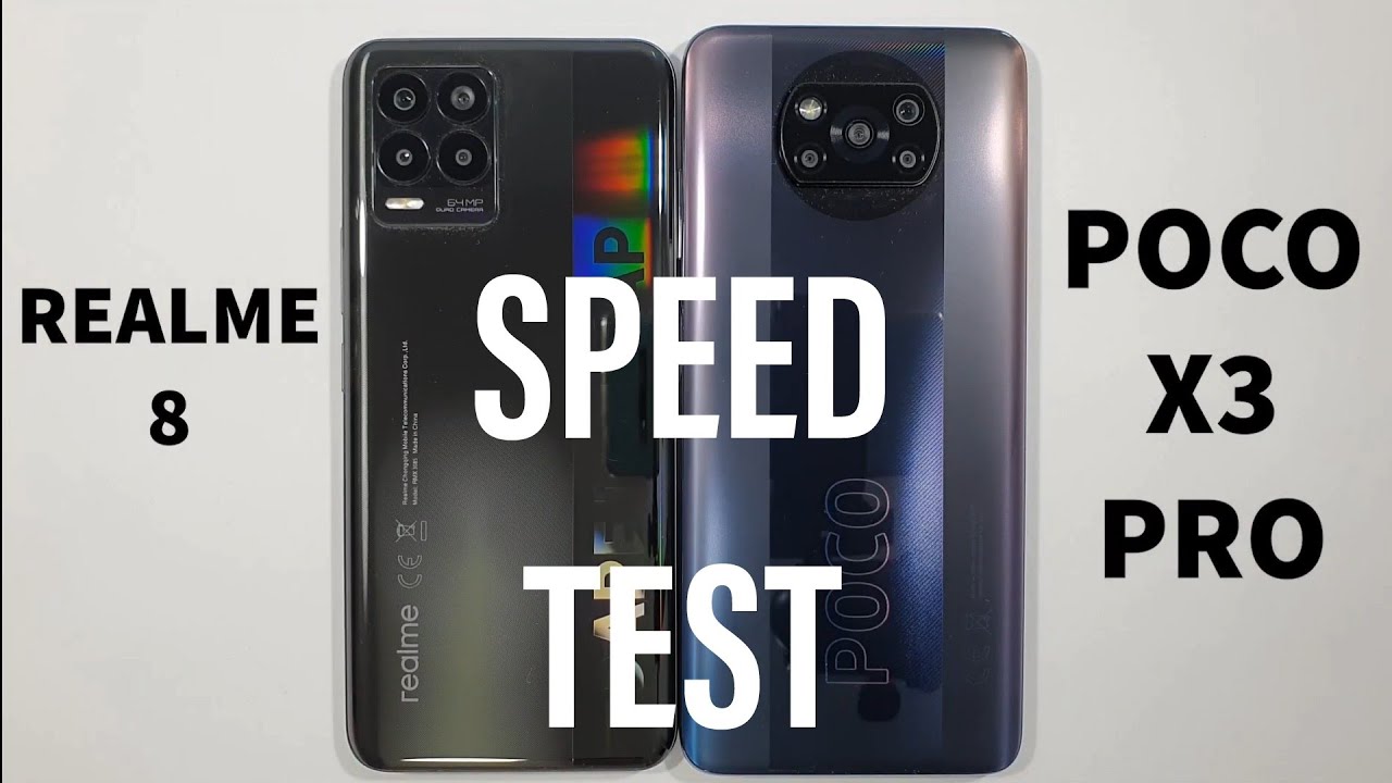 Realme 8 vs Xiaomi Poco X3 Pro Speed Test