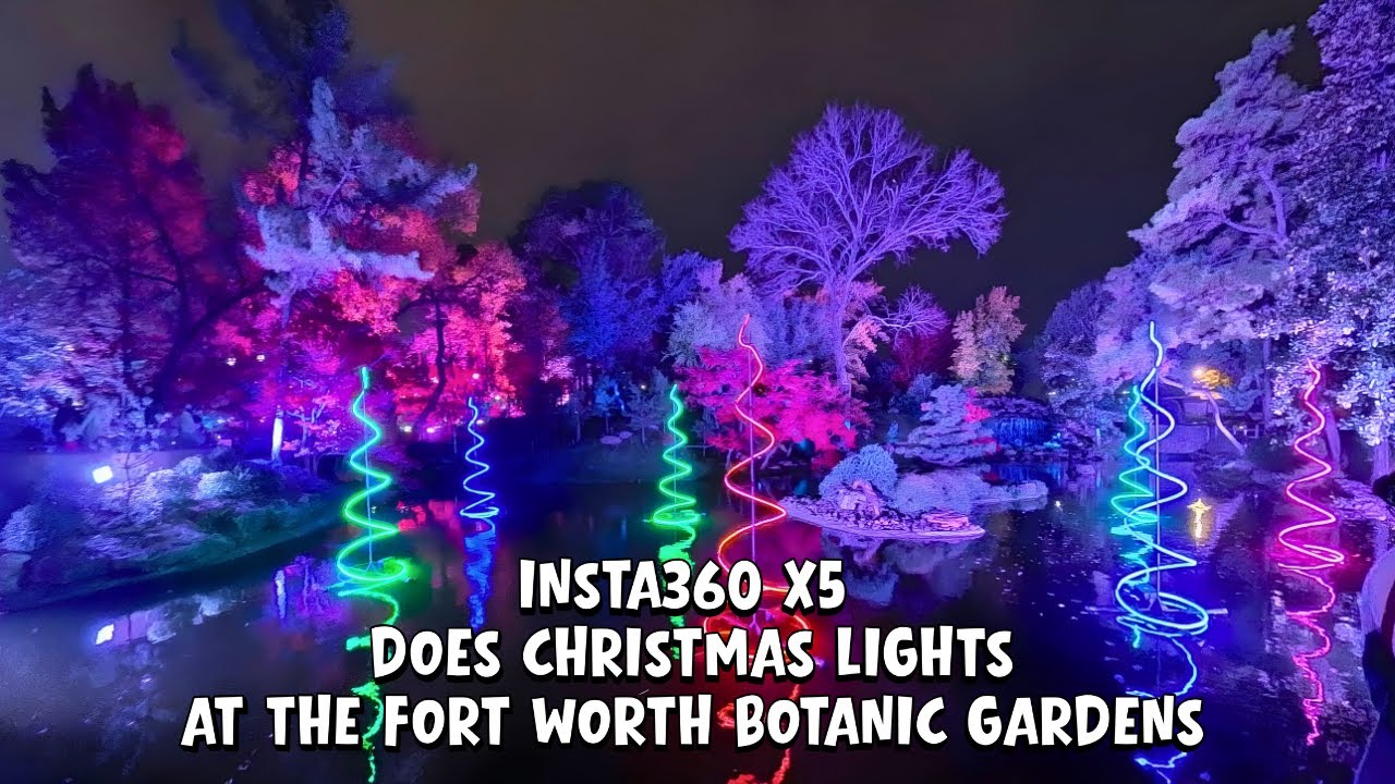 MAGICAL Christmas Lights at Botanic Garden | Full Tour with the Insta360 X5