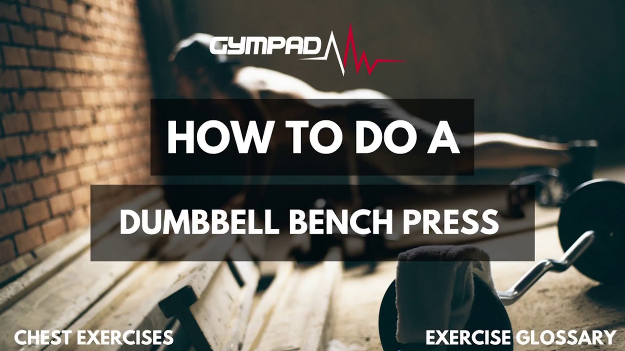 GymPad Fitness | How To Do A Dumbbell Bench Press