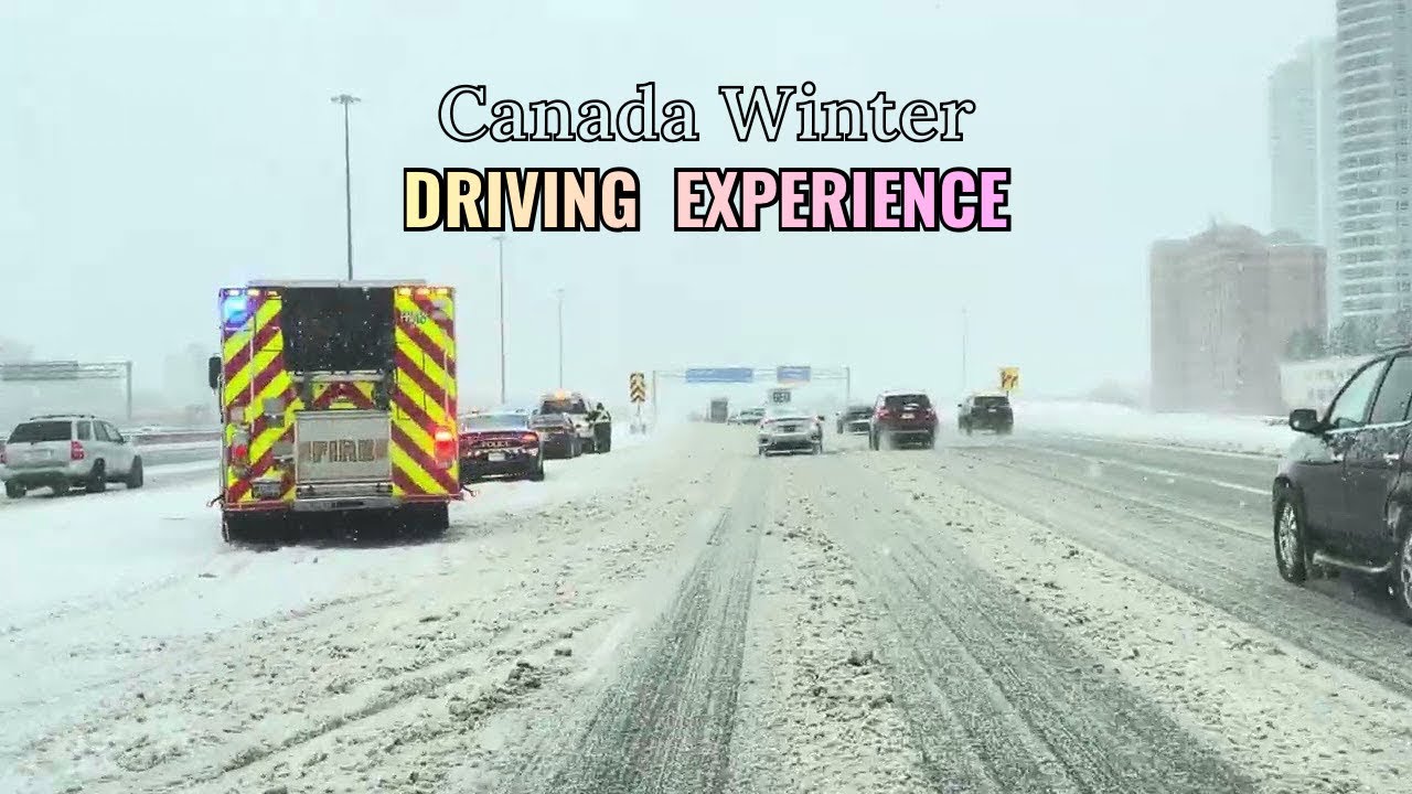 Canada Winter Driving Experience | Snow Everywhere 🇨🇦 / Winter Storm In Canada 