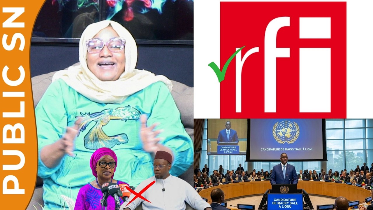 Très beau reportage de RFI sur Macky et sa candidature à l'ONU: ADF jubile en direct et tire sur...