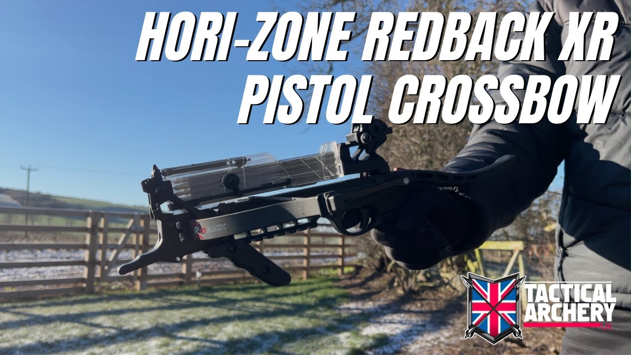 Обзор пистолетного арбалета Hori-Zone Redback XR с 5-болтовым магазином | Tactical Archery UK