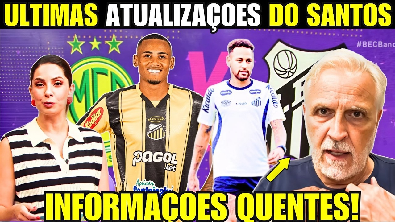 🚨 SÁBADO AGITADO NO SANTOS! PREPARAÇÃO PARA ENFRENTAR O MIRASSOL E INTERESSE EM ZAGUEIRO!