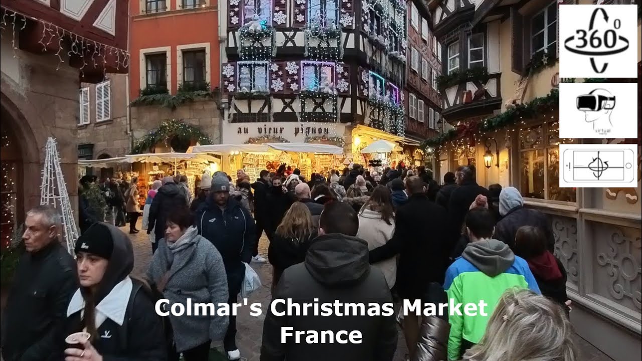 Daylight Stroll Through Colmar Christmas Market in 4K – France’s Festive Gem