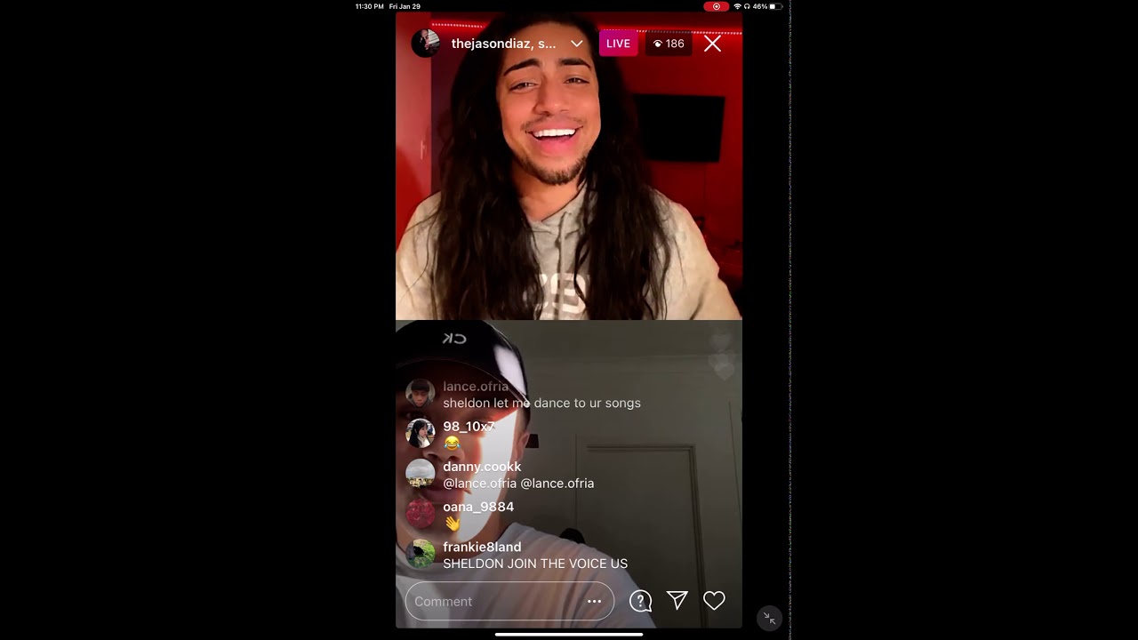 Sheldon Riley And Jason Diaz Instagram Live