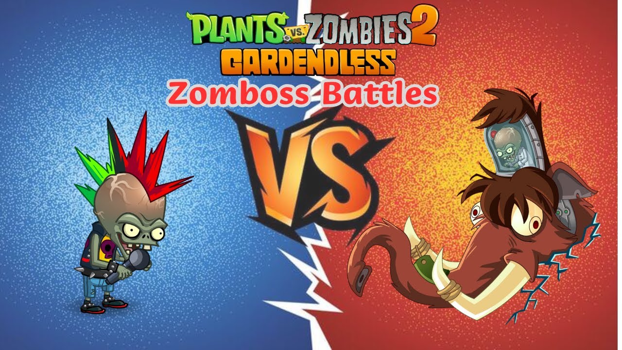 Plants vs Zombies Gardendless | Zombot Battles | Multi-stage Masher Vs. Zombot Tuskmaster 10,000 BC
