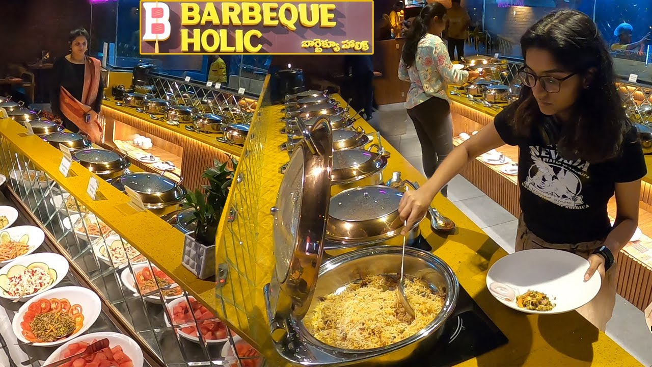 150+ Delicacies Items Unlimited Buffet in Barbeque Holic | Hyderabad | 749/- Only |Amazing Food Zone