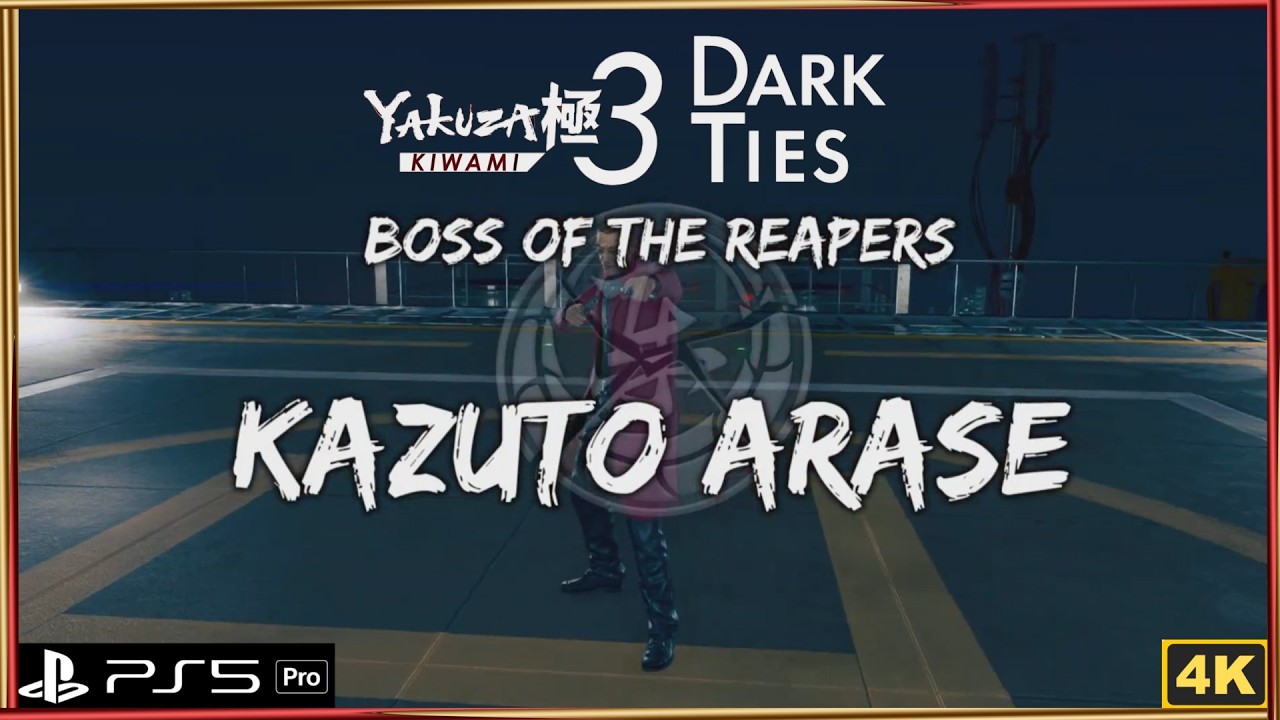 Yakuza Kiwami 3 - Boss of the Reapers Kazuto Arase Professional Difficulty, Build & Scene Timestamp