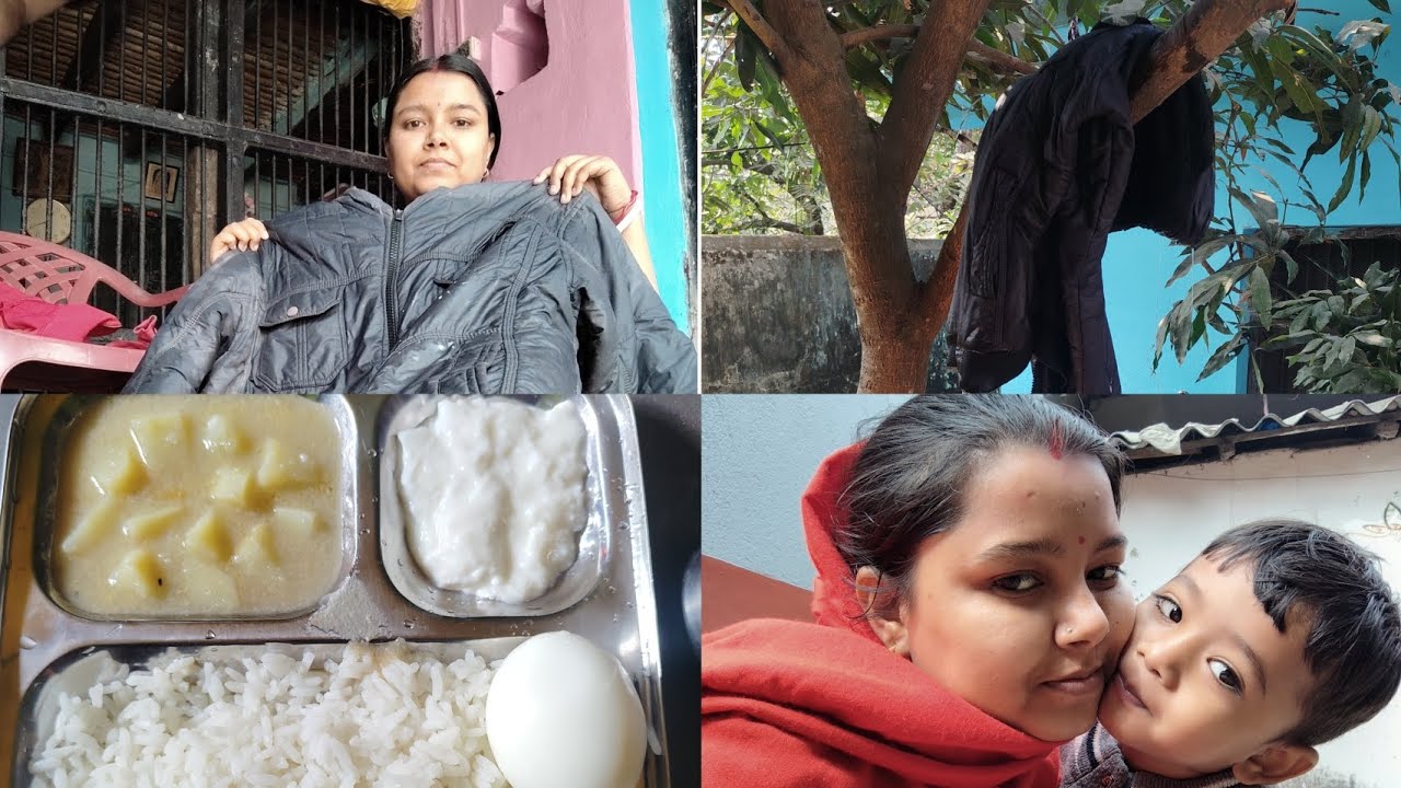 বরের জ্যাকেট কাঁচতে গিয়ে অবস্থা খারাপ,এত ভারী আম গাছের ডালে জল  ঝরানো হলো।।