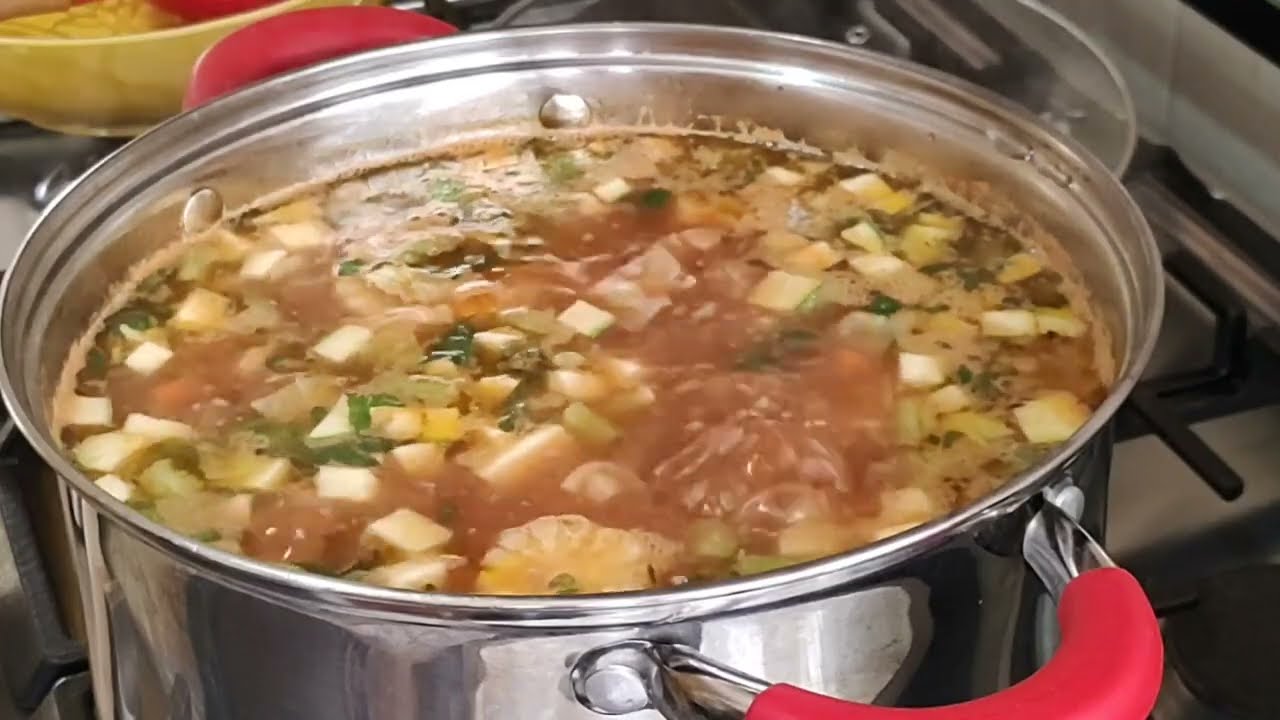 Receta de Caldo de verduras con carne molida