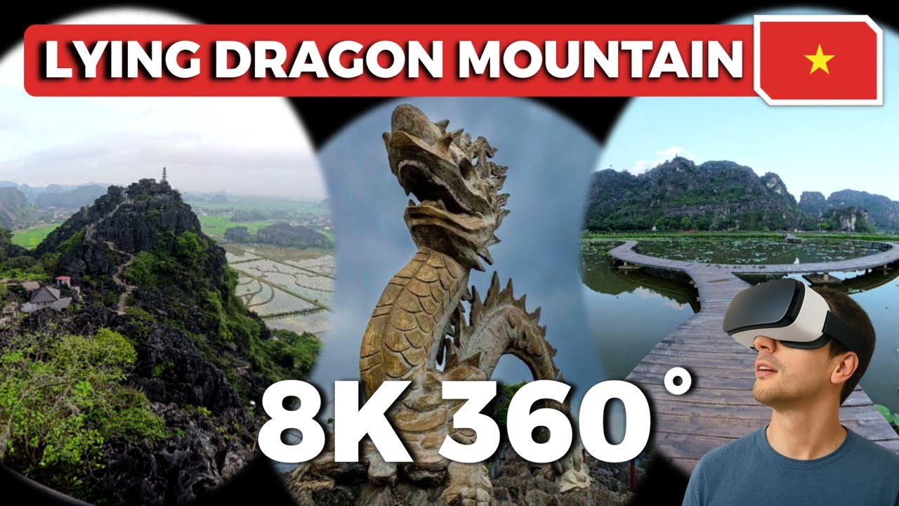 8K 360° VR Tour of Lying Dragon Mountain | Tranquil Lily Ponds to Summit Views | Vietnam