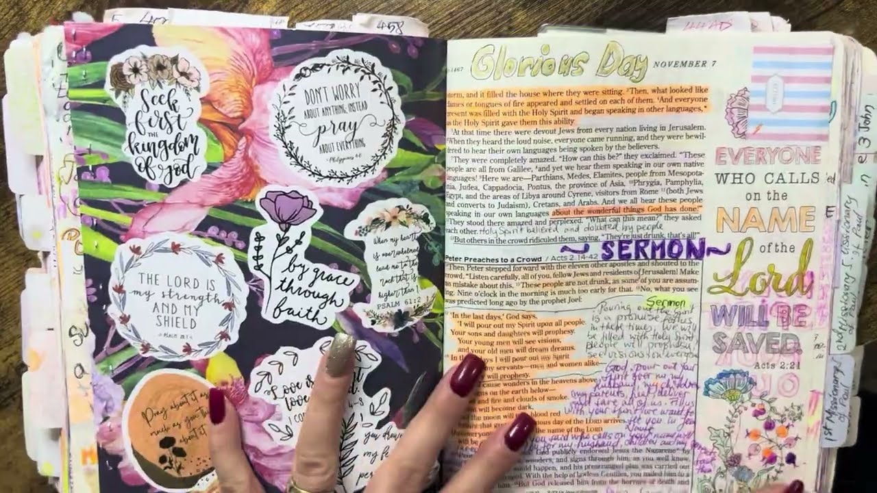 Chronological bible flip through#biblestudy #biblejournaling #reading #prayerbible