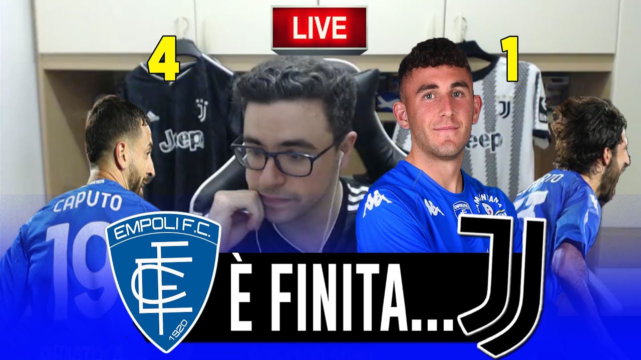 4-1... PICCOLI... È FINITA.... EMPOLI JUVENTUS 4-1 | REAZIONE TIFOSO JUVENTINO
