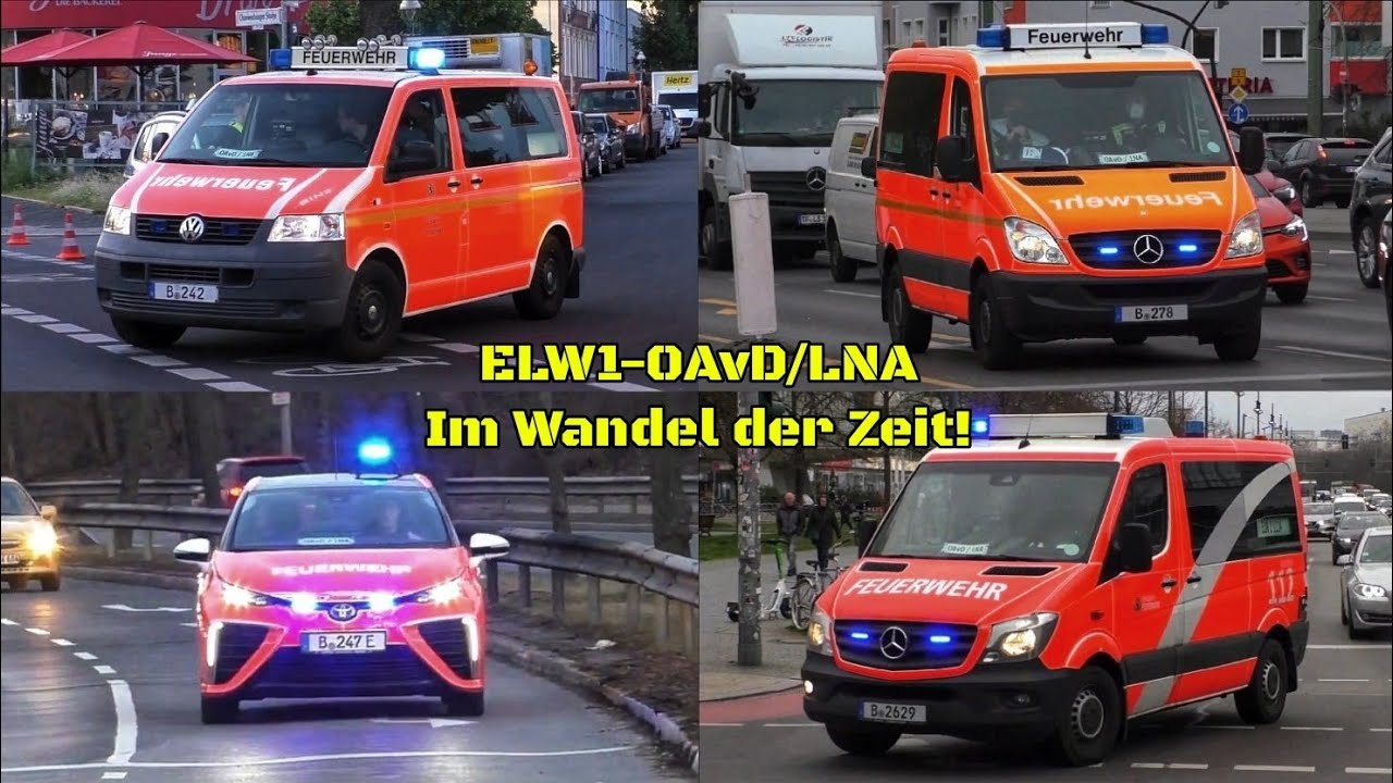 [Vier Generationen 🚑] Einsatzfahrten 》4x ELW1-OAvD/LNA || Berliner Feuerwehr 》LRW-Mitte (1100)