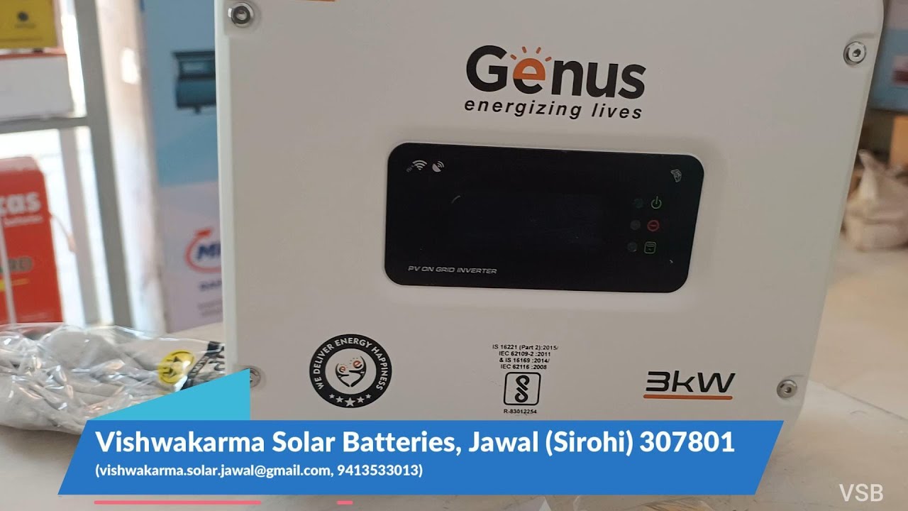 Genus On-Grid 3KW Single Phase Grid-Tie Solar Inverter, GTI X1 3000W 1PA Unboxing, Review, Technical