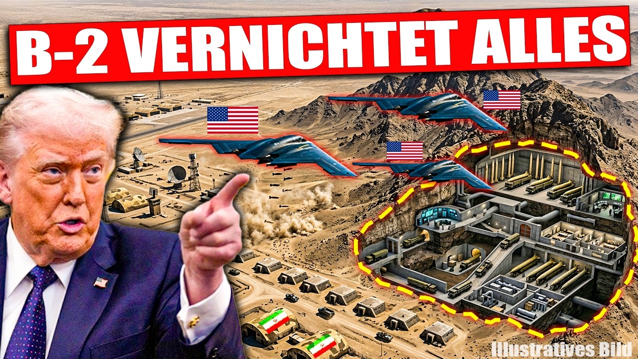 US-B-2-Bomber greifen erneut Iran an – Strategische Ziele tief im Bergmassiv getroffen
