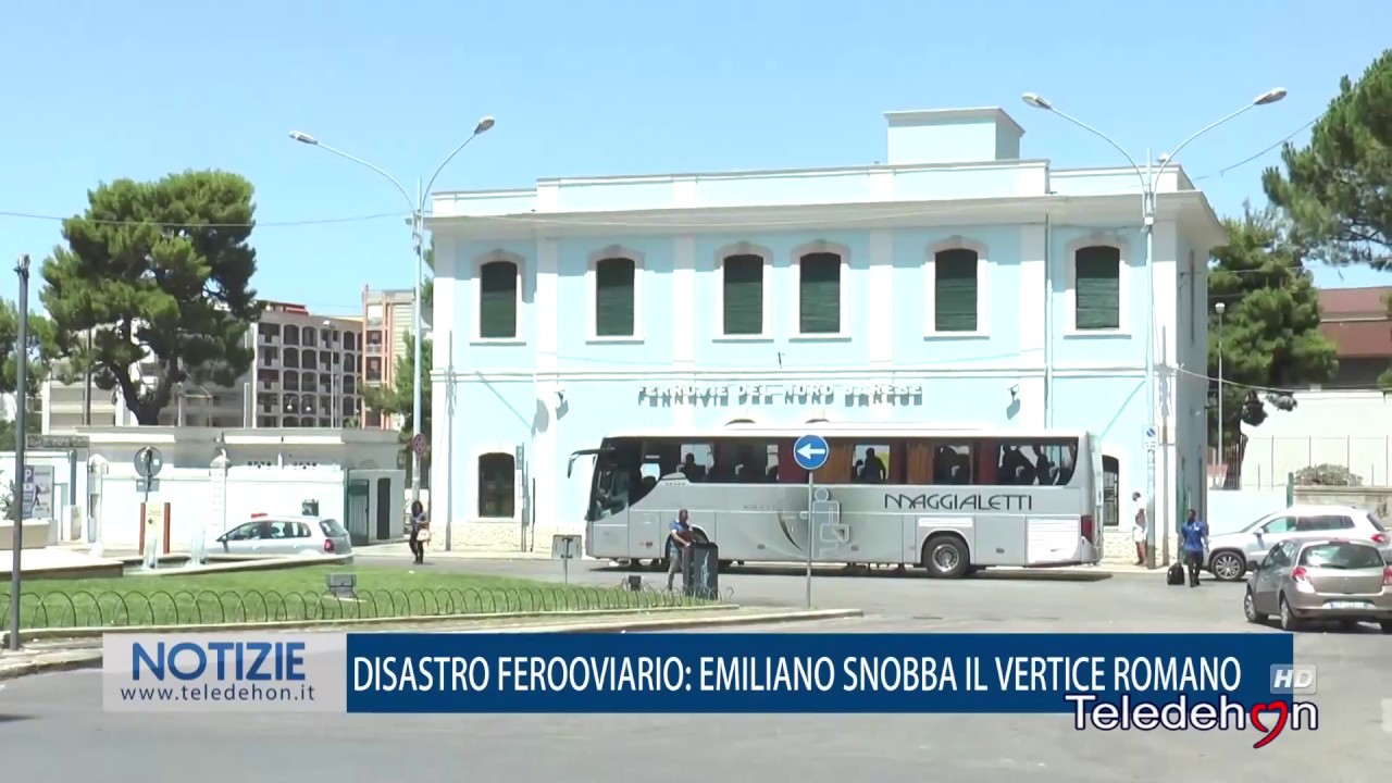 DISASTRO FERROVIARIO: EMILIANO SNOBBA IL VERTICE ROMANO