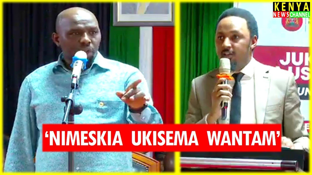 Murkomen vs Karungo Thangwa WAR OF WORDS in Kiambu during Jukwaa la Usalama