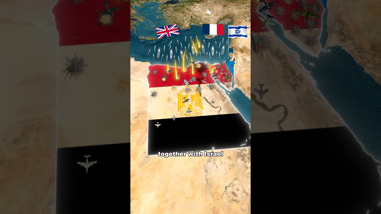 Вторая ближневосточная война. | 1956. #история #география #знания