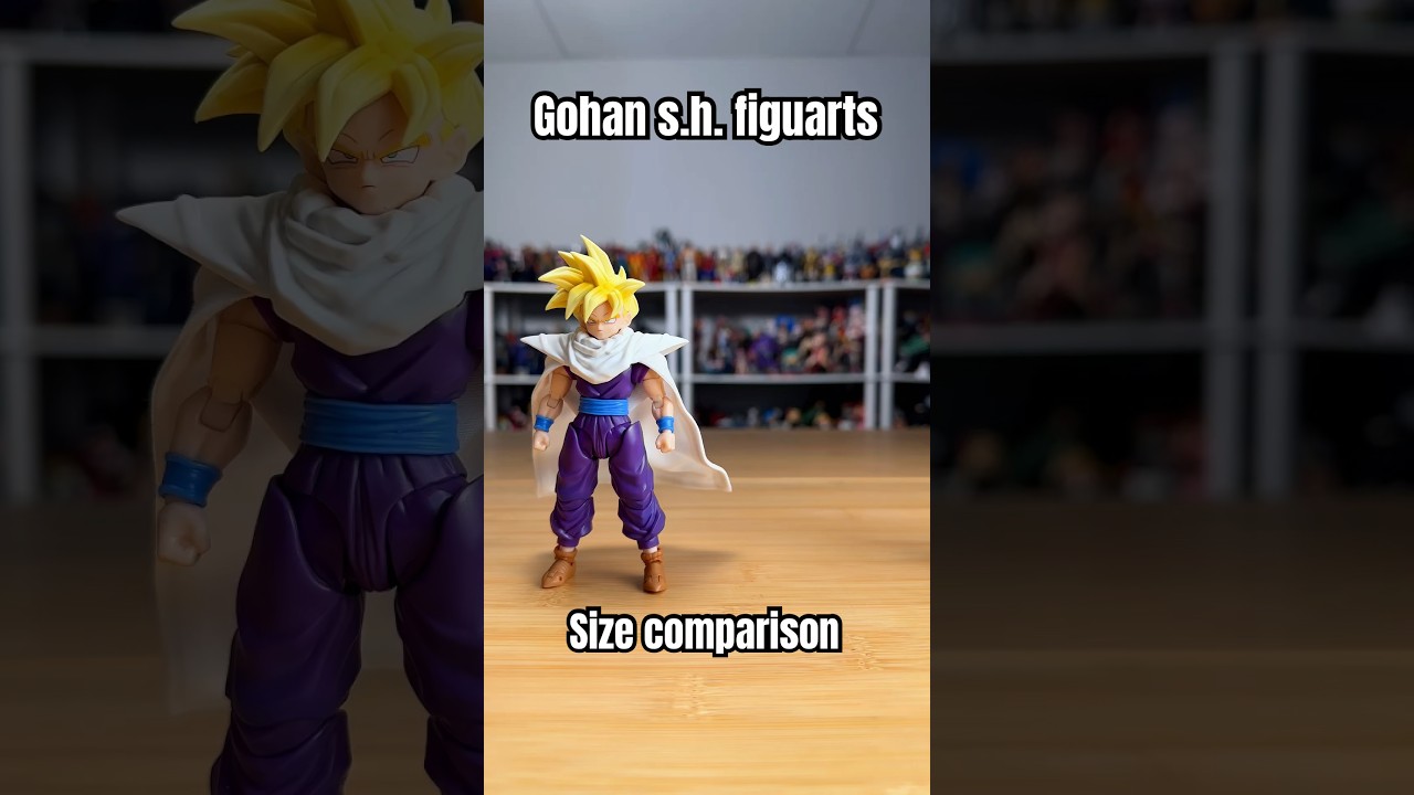 SHFiguarts Super Saiyan Gohan size comparison with other action figures
