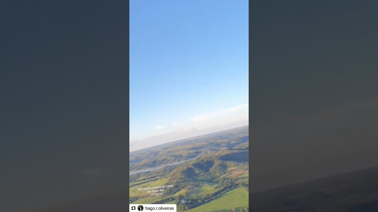 Voo de paramotor - Pedra do Canto / Una&iacute;-MG ⛰️🪂