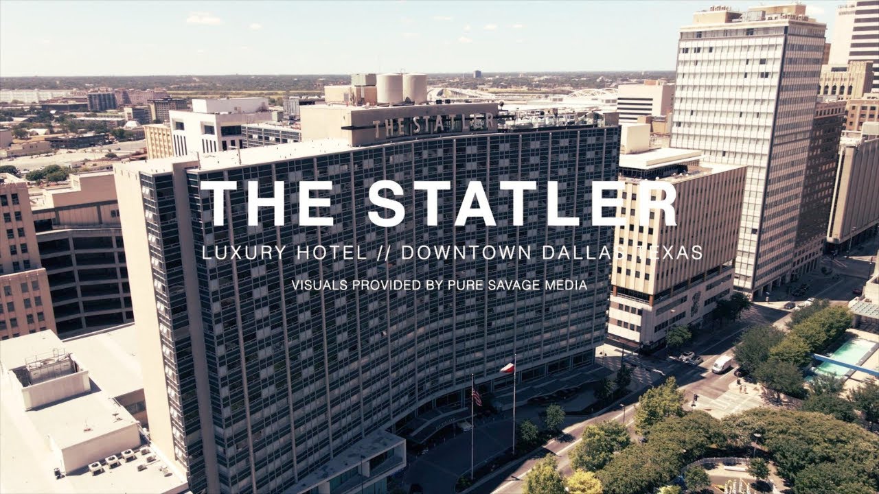 The Statler Hotel Downtown Dallas // Drone view