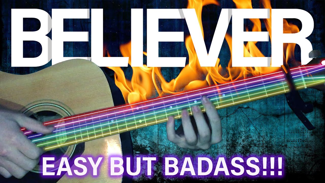 BELIEVER ACOUSTIC COVER + FULL TUTORIAL (GUITAR LESSON) HOW TO PLAY